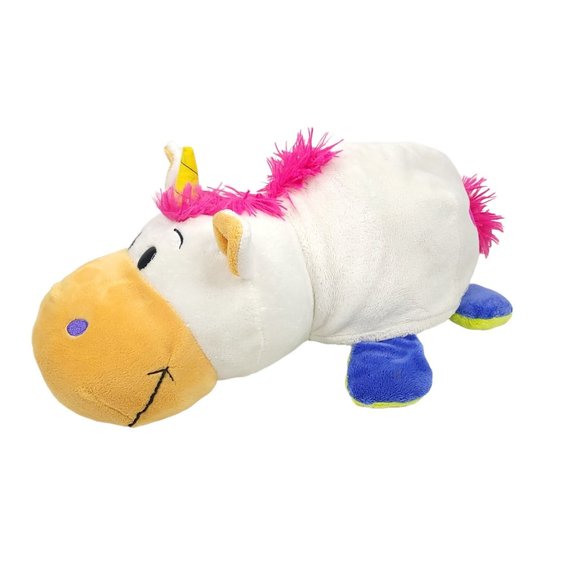 Jay At Play FlipaZoo Imogen Dragon Persephone Unicorn 2 In 1 Plush Stuffed Toy - Picture 4 of 13